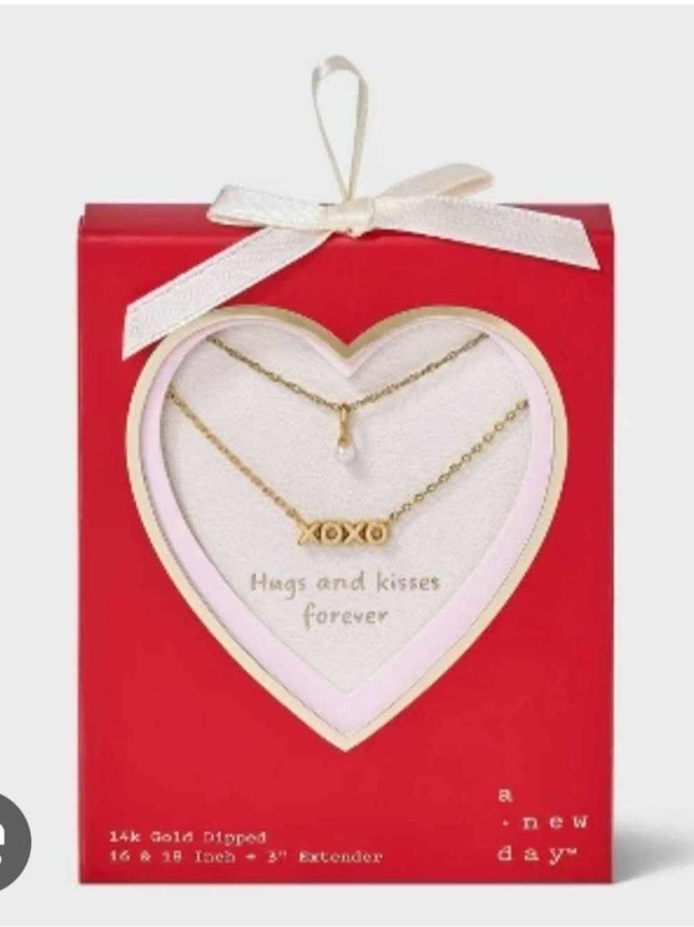 14K Gold Dipped XOXO' Layered Necklace Set